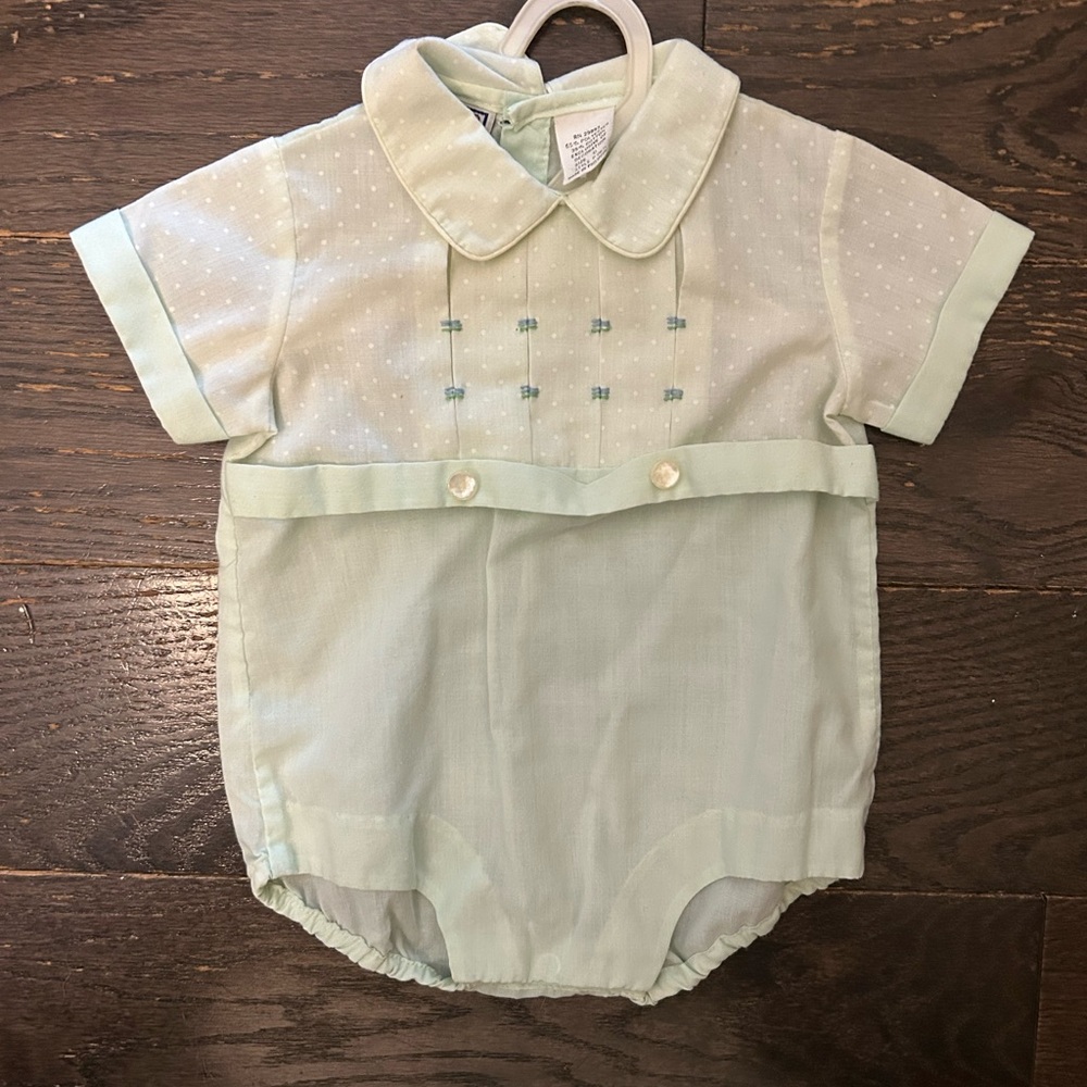 Vintage JCPenney Mint Green Kids One Piece